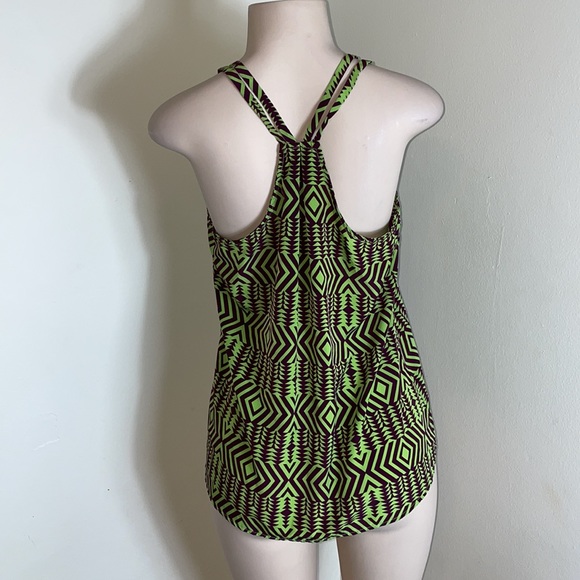 Bright Optical Illusion Chevron Strappy Aztec Tank - Picture 8 of 11